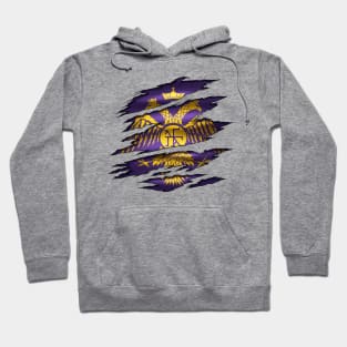 Resplendent Revival: Byzantine Empire Coat of Arms/Flag Tribute Hoodie